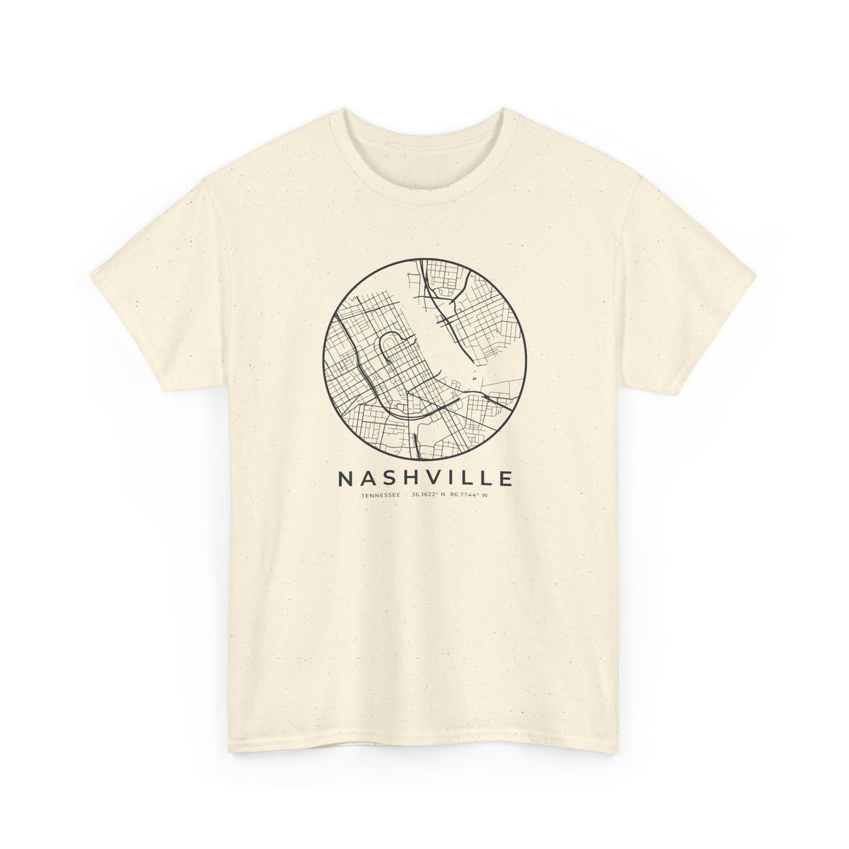 Nashville Street Map T-Shirt
