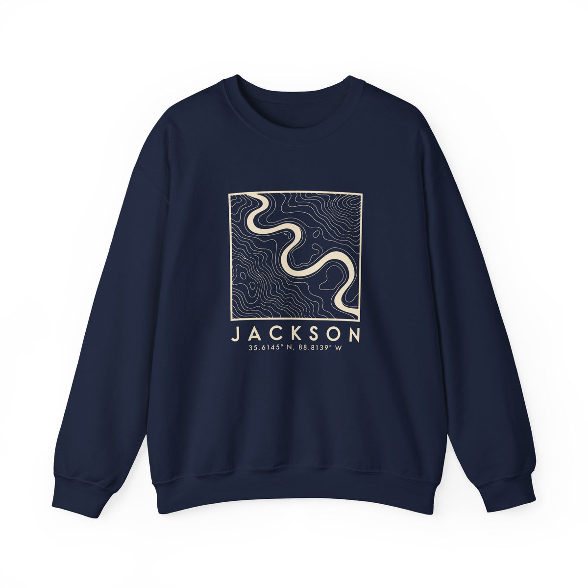 Jackson Topo Map Crewneck Sweatshirt