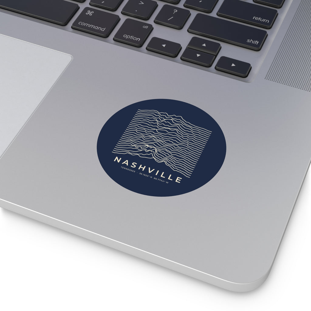 Nashville Ridgeline Sticker (Navy)