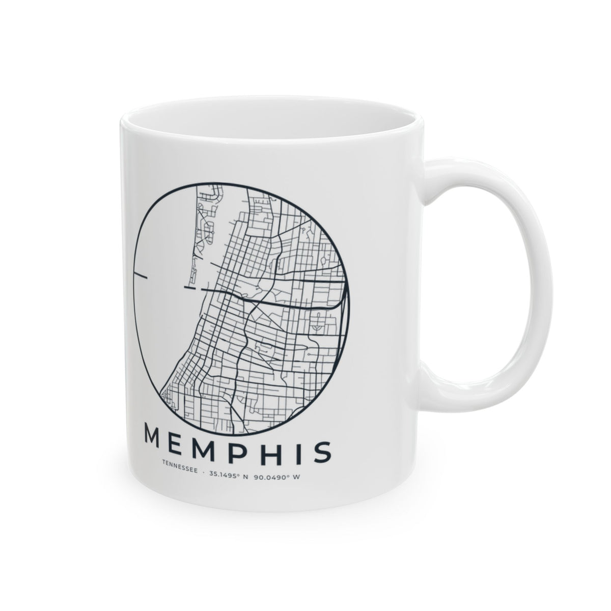 Memphis Street Map Mug