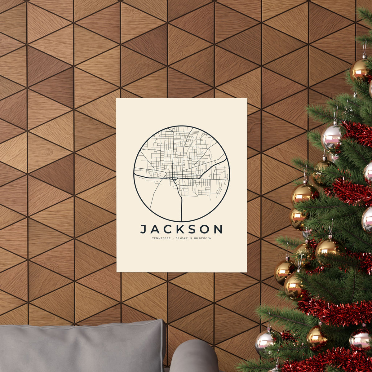Jackson Street Map Poster