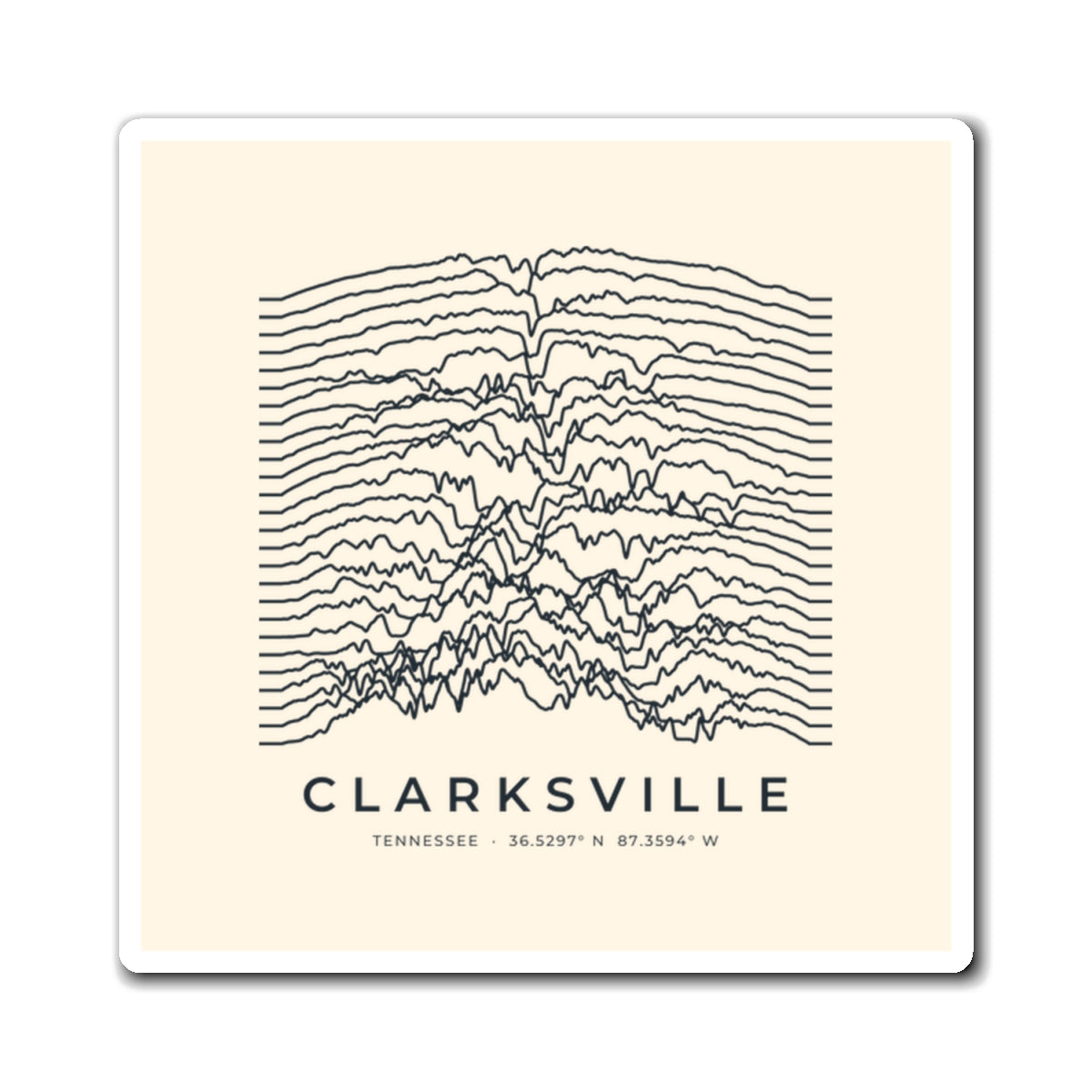 Clarksville Ridgeline Magnet