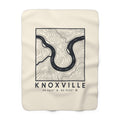 Knoxville Topo Map Sherpa Blanket