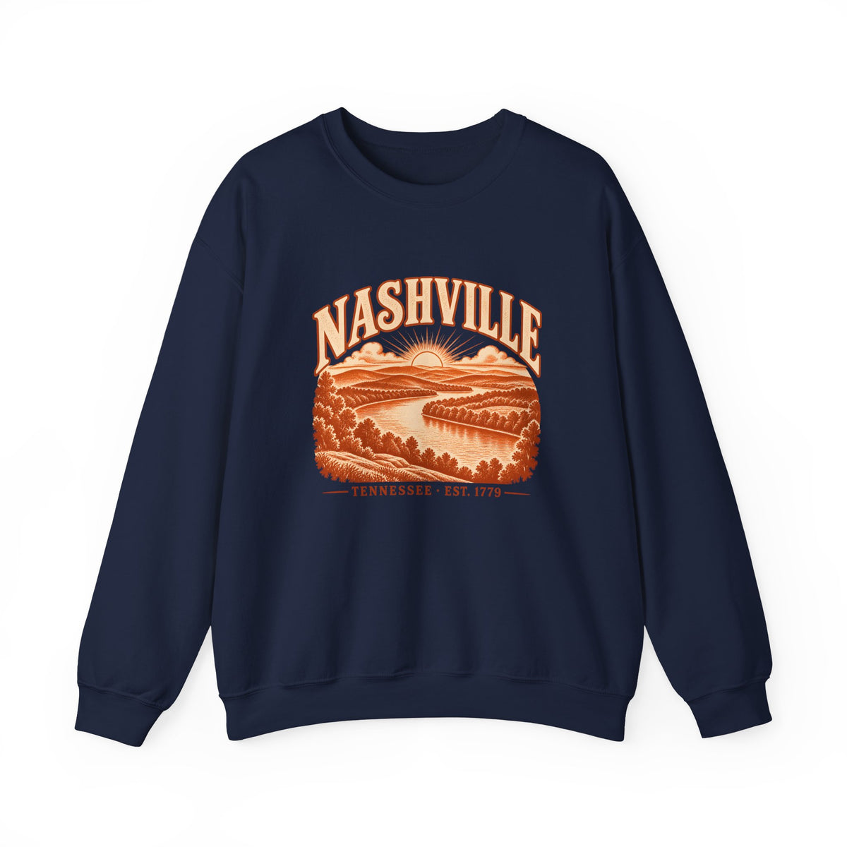 Nashville Engraved Valley Crewneck Sweatshirt