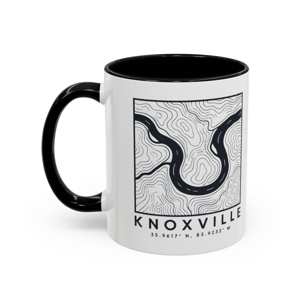 Knoxville Topo Map Accent Mug