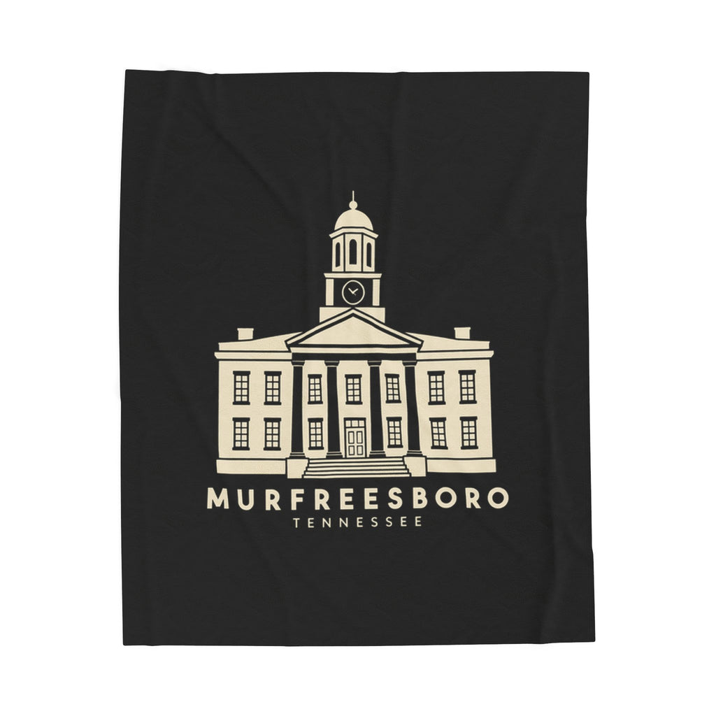 Murfreesboro Rutherford County Courthouse Blanket (Black)