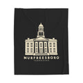 Murfreesboro Rutherford County Courthouse Blanket (Black)