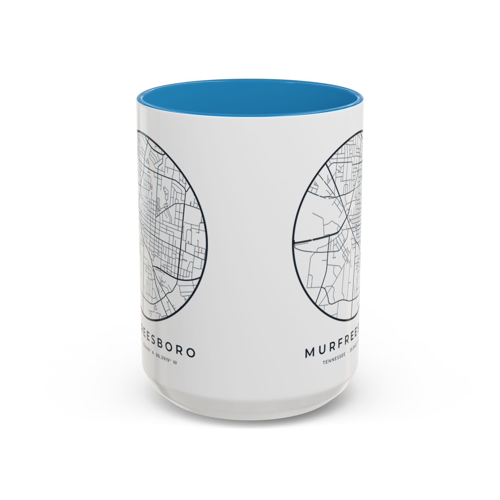 Murfreesboro Street Map Accent Mug