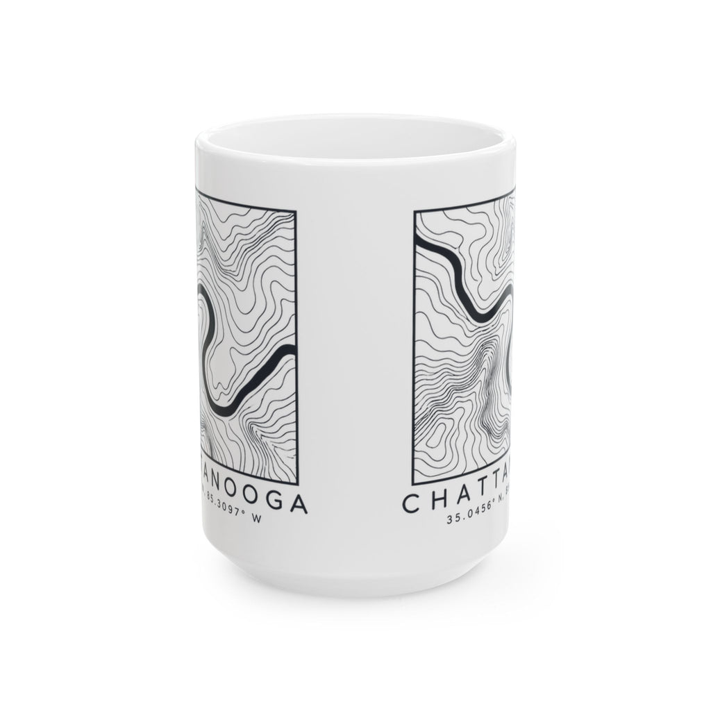 Chattanooga Topo Map Mug