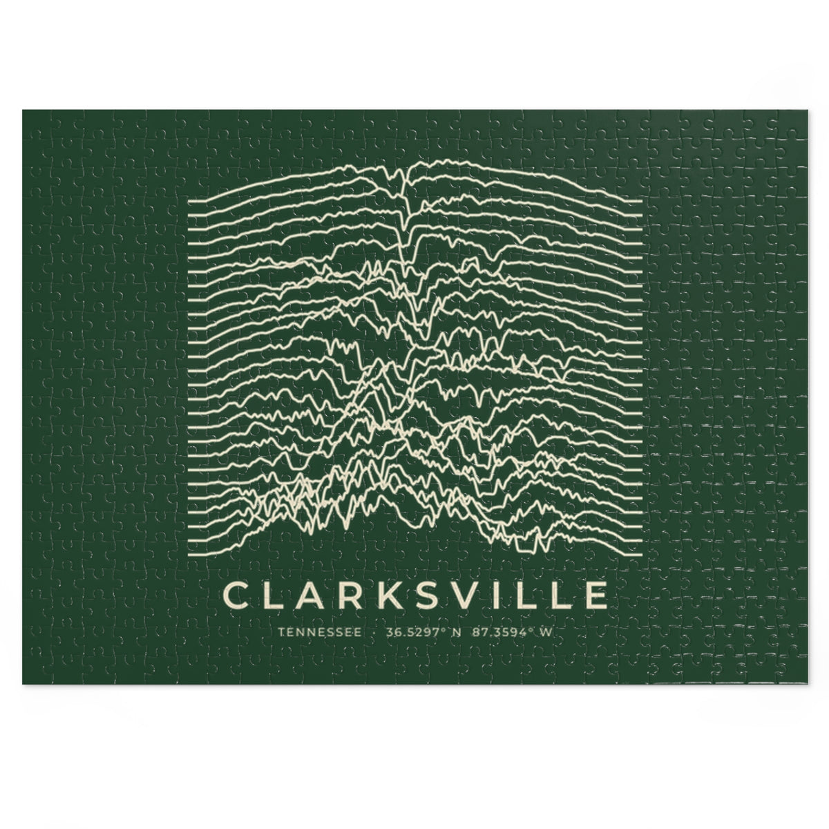 Clarksville Ridgeline Puzzle (Forest Green)
