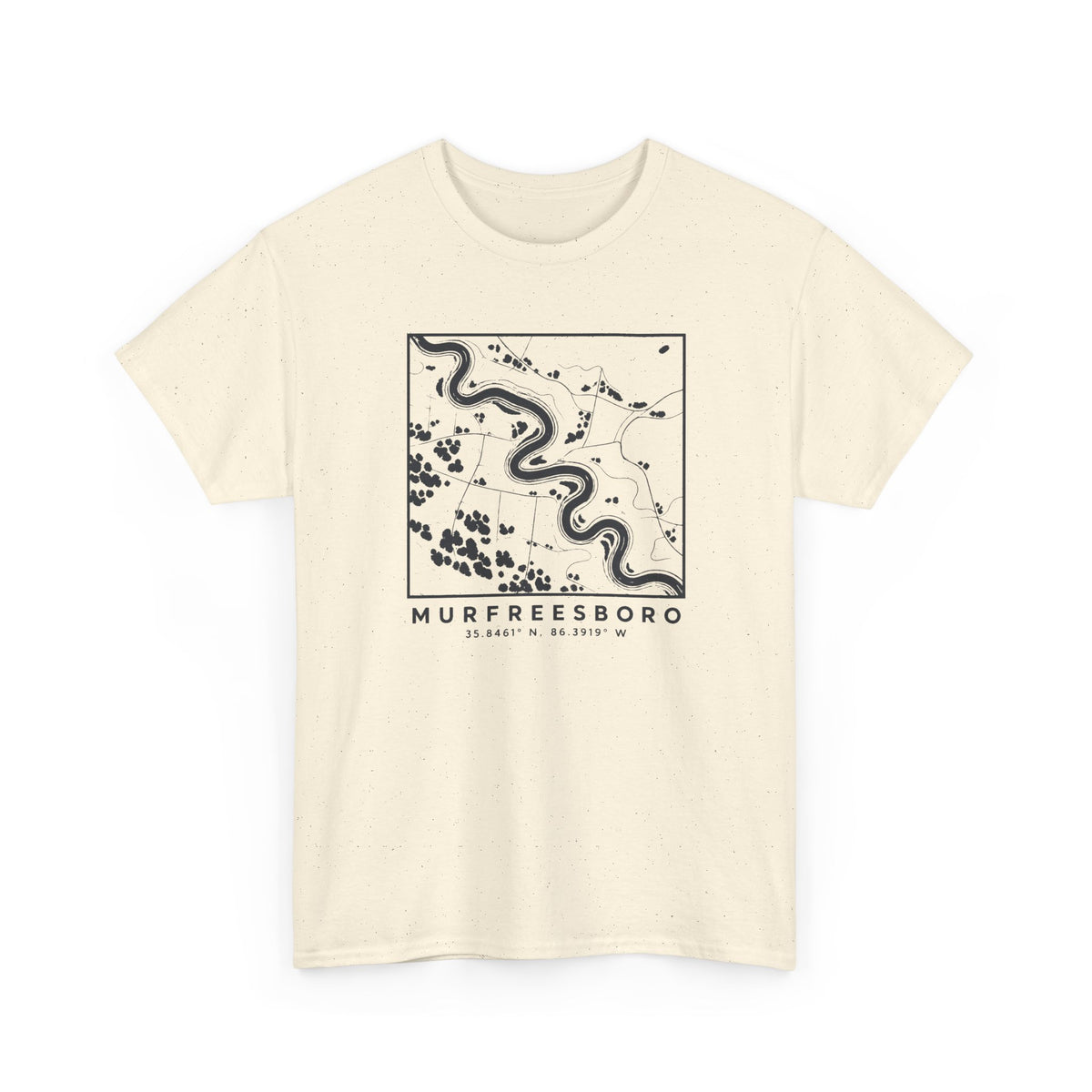 Murfreesboro Topo Map T-Shirt