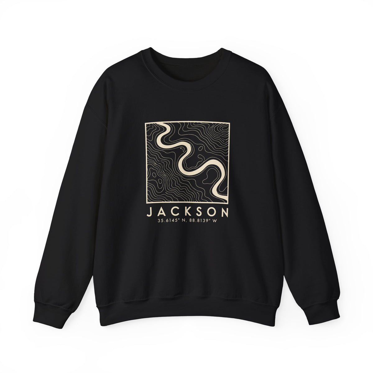 Jackson Topo Map Crewneck Sweatshirt