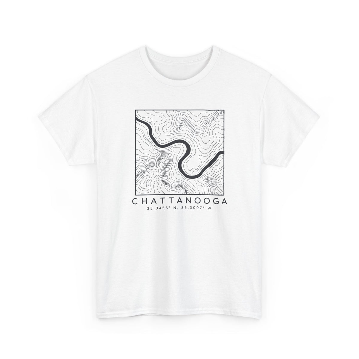 Chattanooga Topo Map T-Shirt