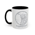 Clarksville Street Map Accent Mug