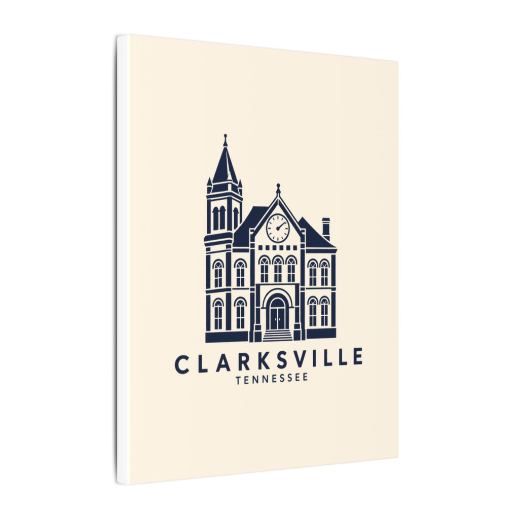 Clarksville Customs House Canvas Print