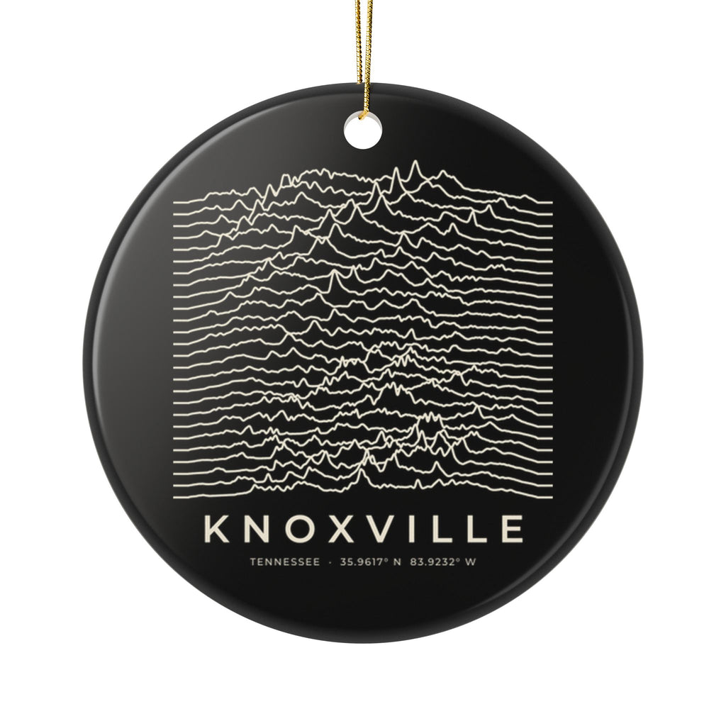 Knoxville Ridgeline Ornament (Black)