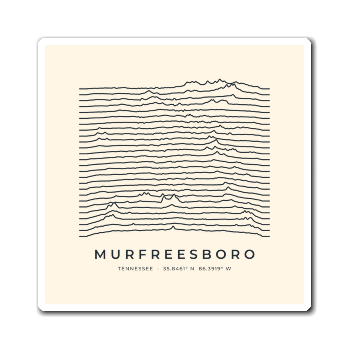Murfreesboro Ridgeline Magnet
