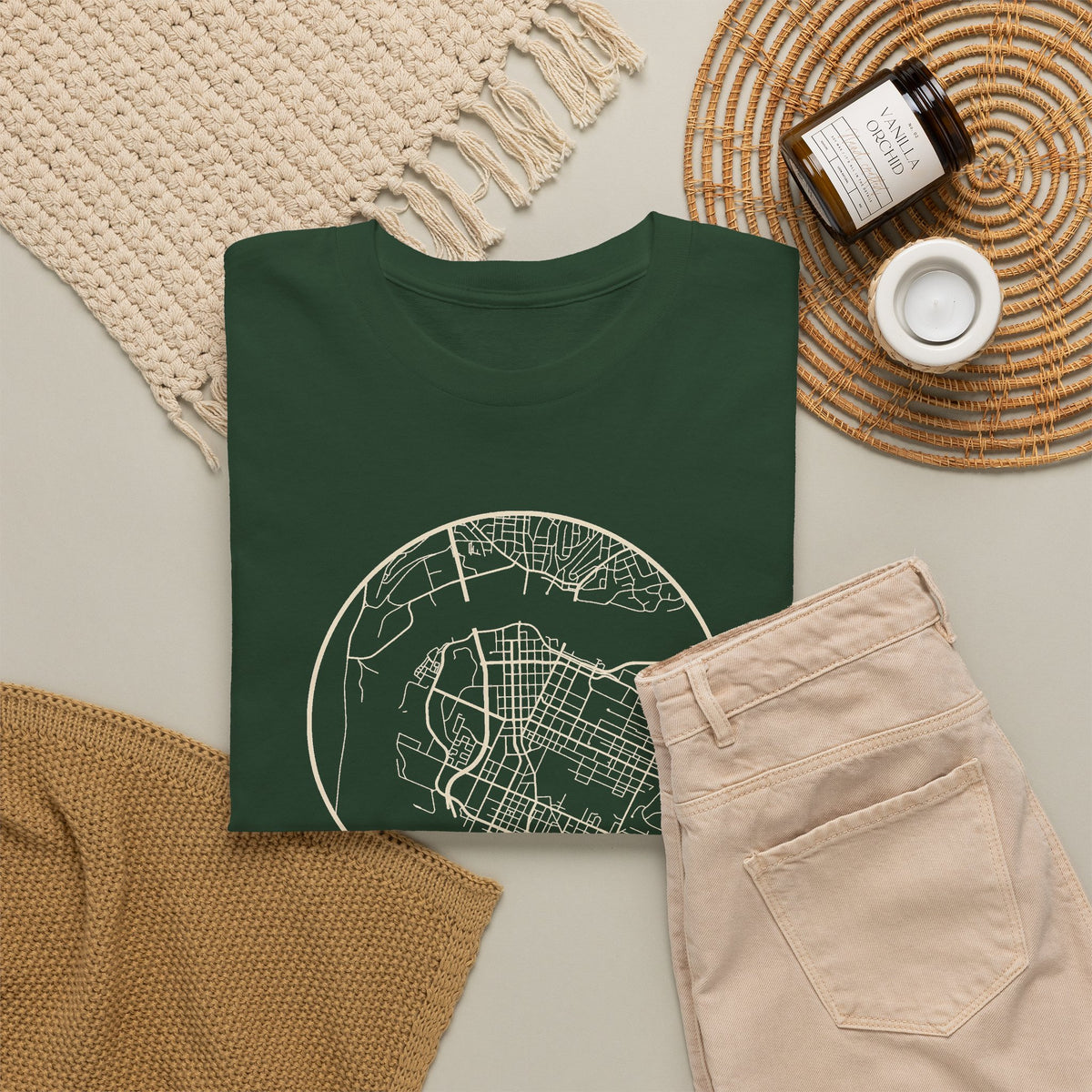 Chattanooga Street Map T-Shirt