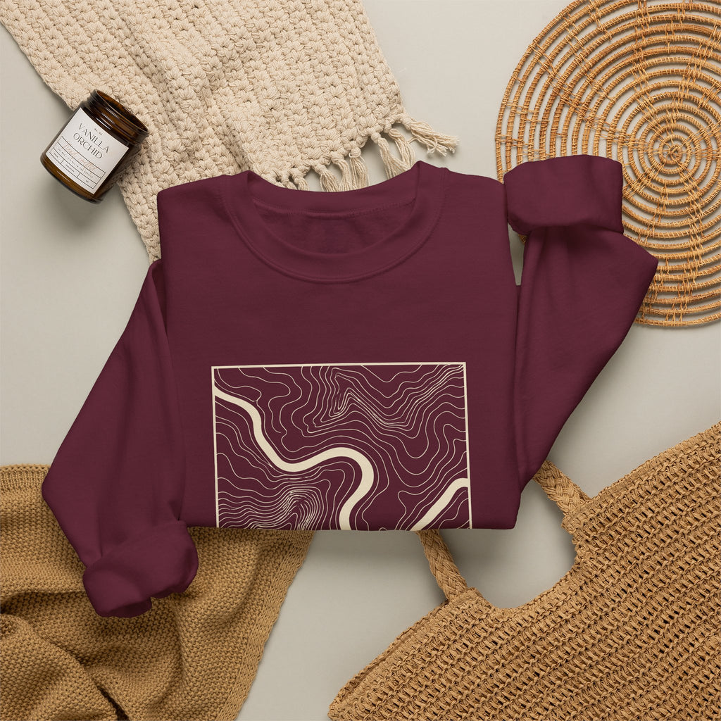 Chattanooga Topo Map Crewneck Sweatshirt
