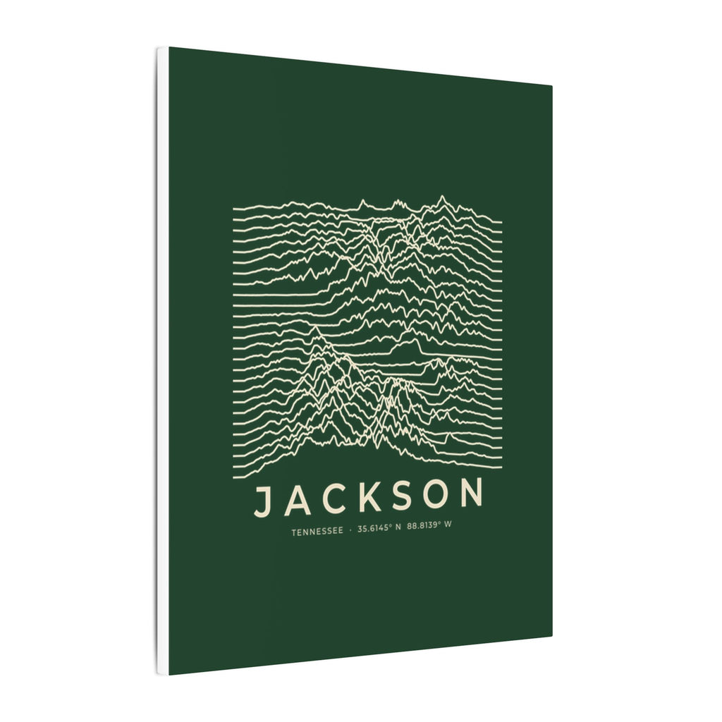Jackson Ridgeline Canvas Print (Forest Green)