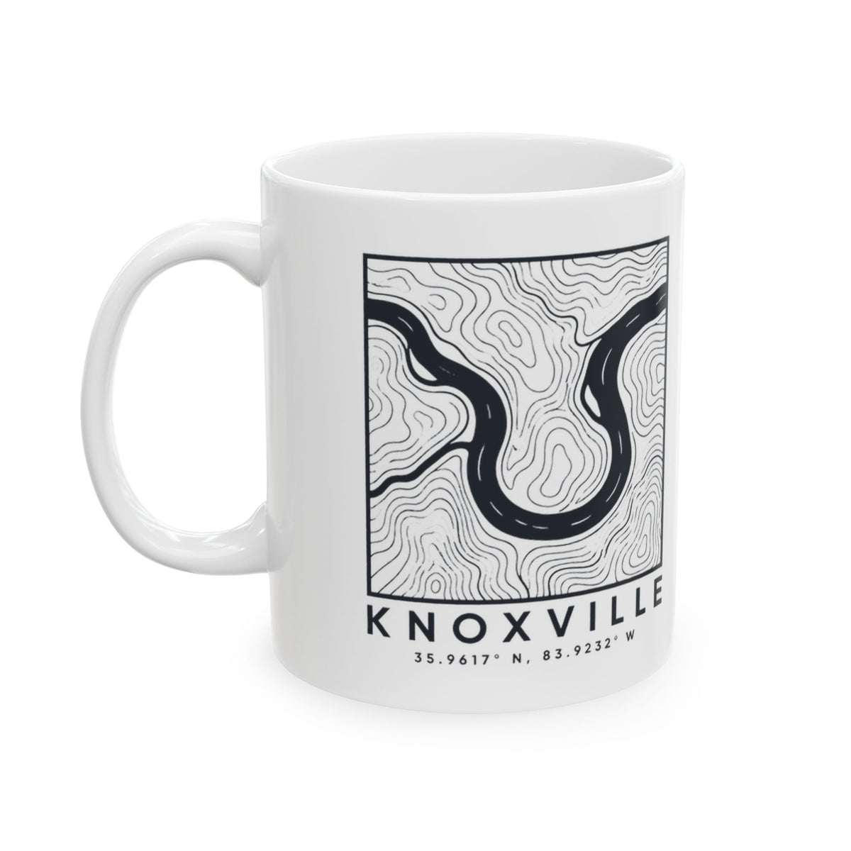 Knoxville Topo Map Mug