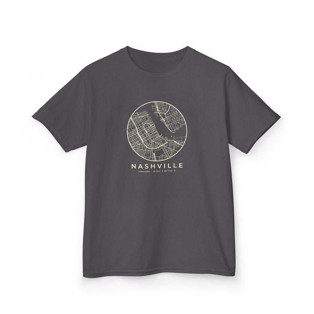 Nashville Street Map Kids T-Shirt