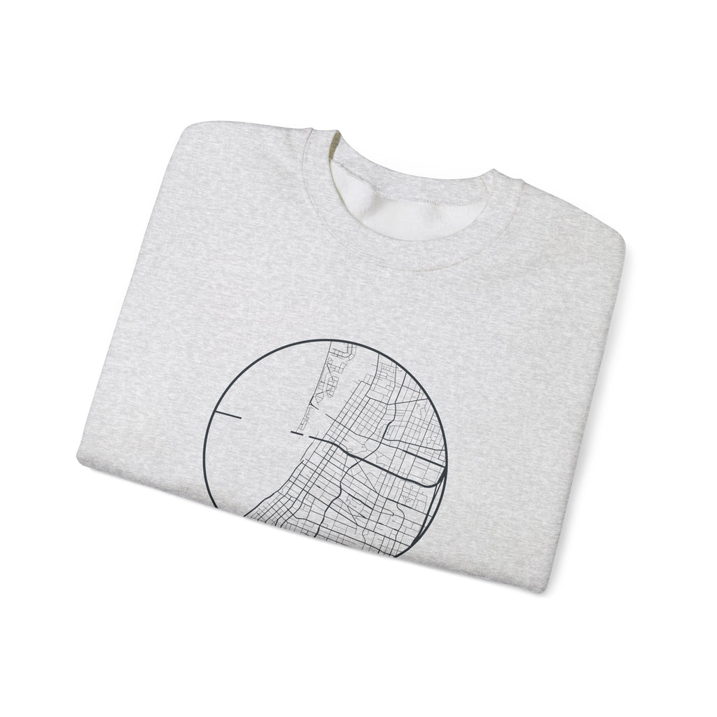 Memphis Street Map Crewneck Sweatshirt