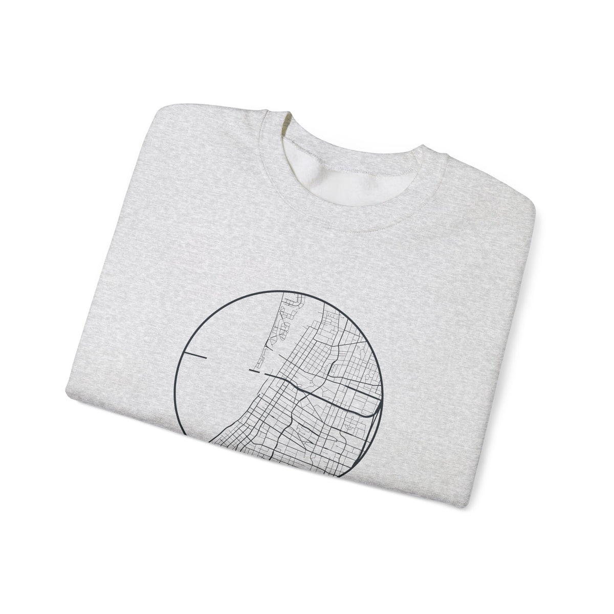 Memphis Street Map Crewneck Sweatshirt