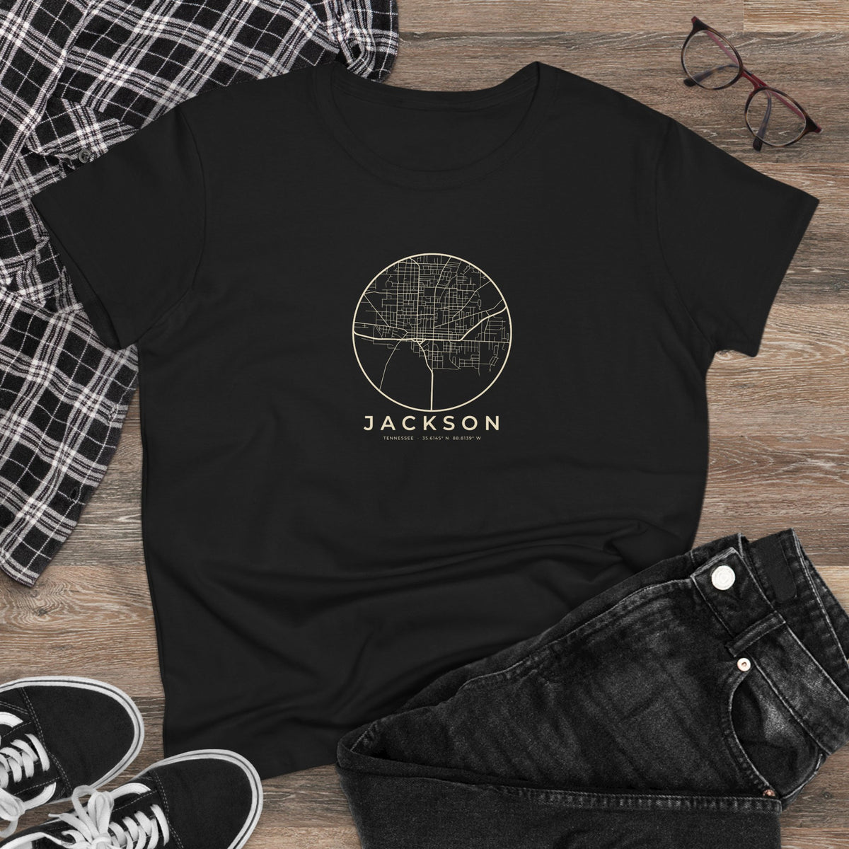 Jackson Street Map Women's T-Shirt