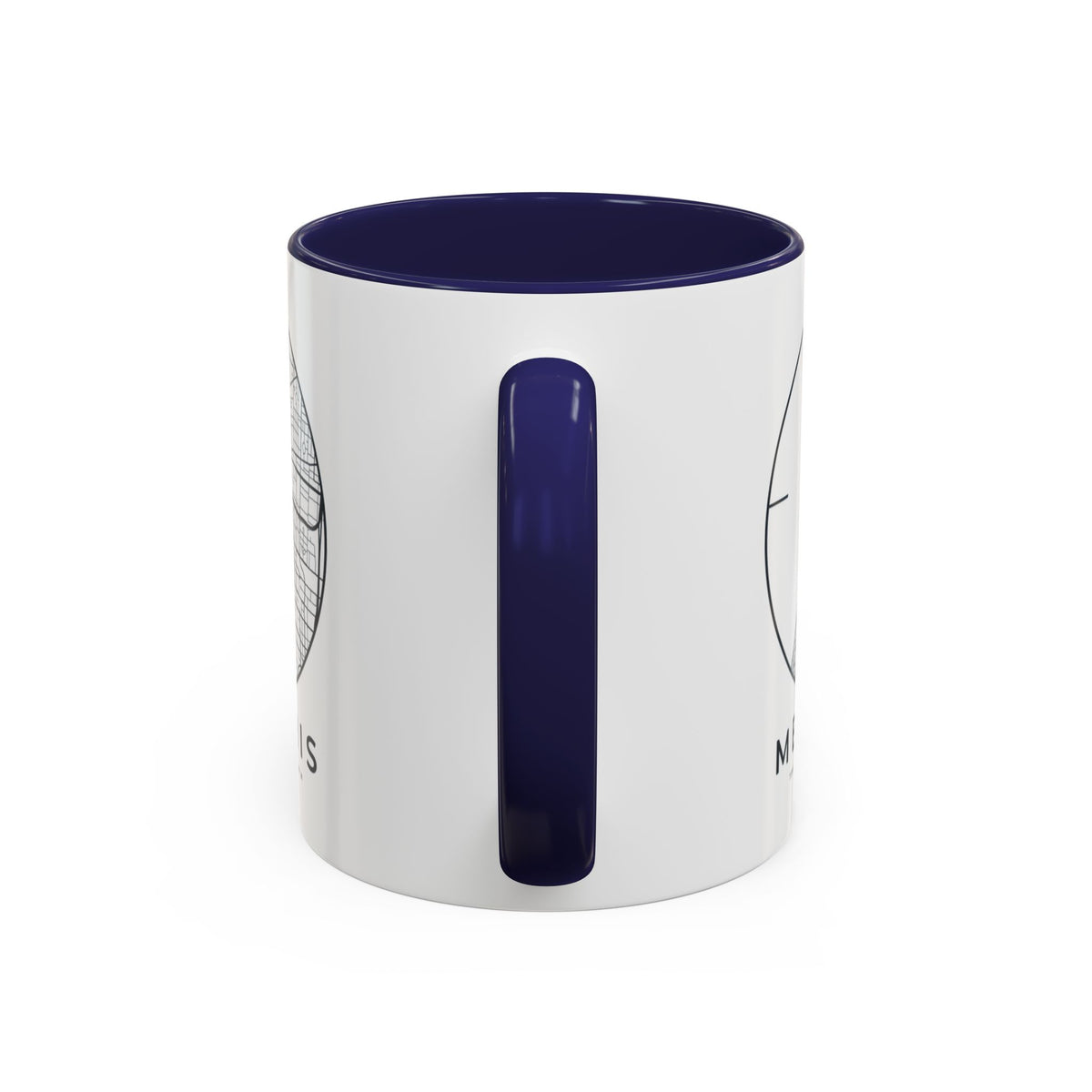 Memphis Street Map Accent Mug