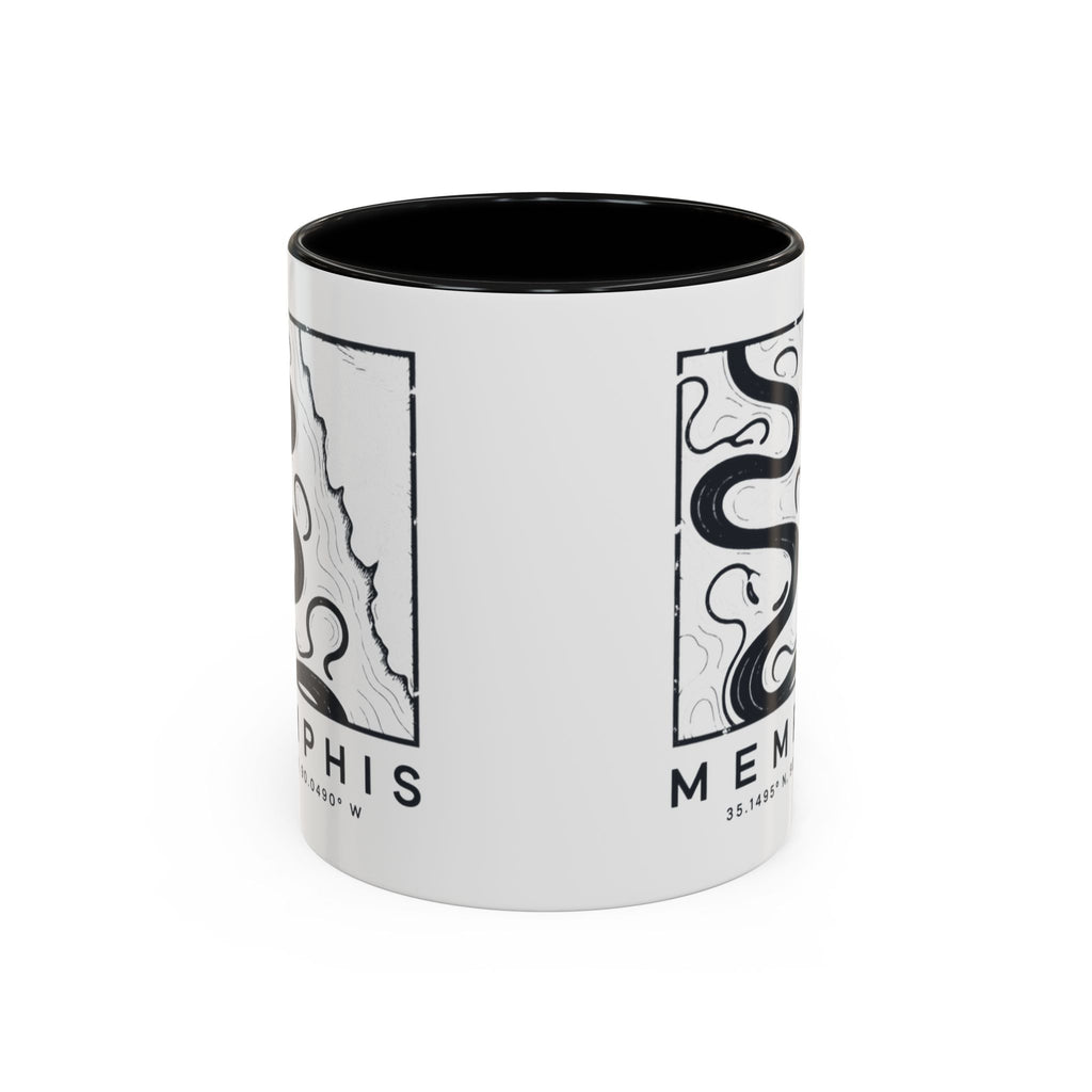 Memphis Topo Map Accent Mug