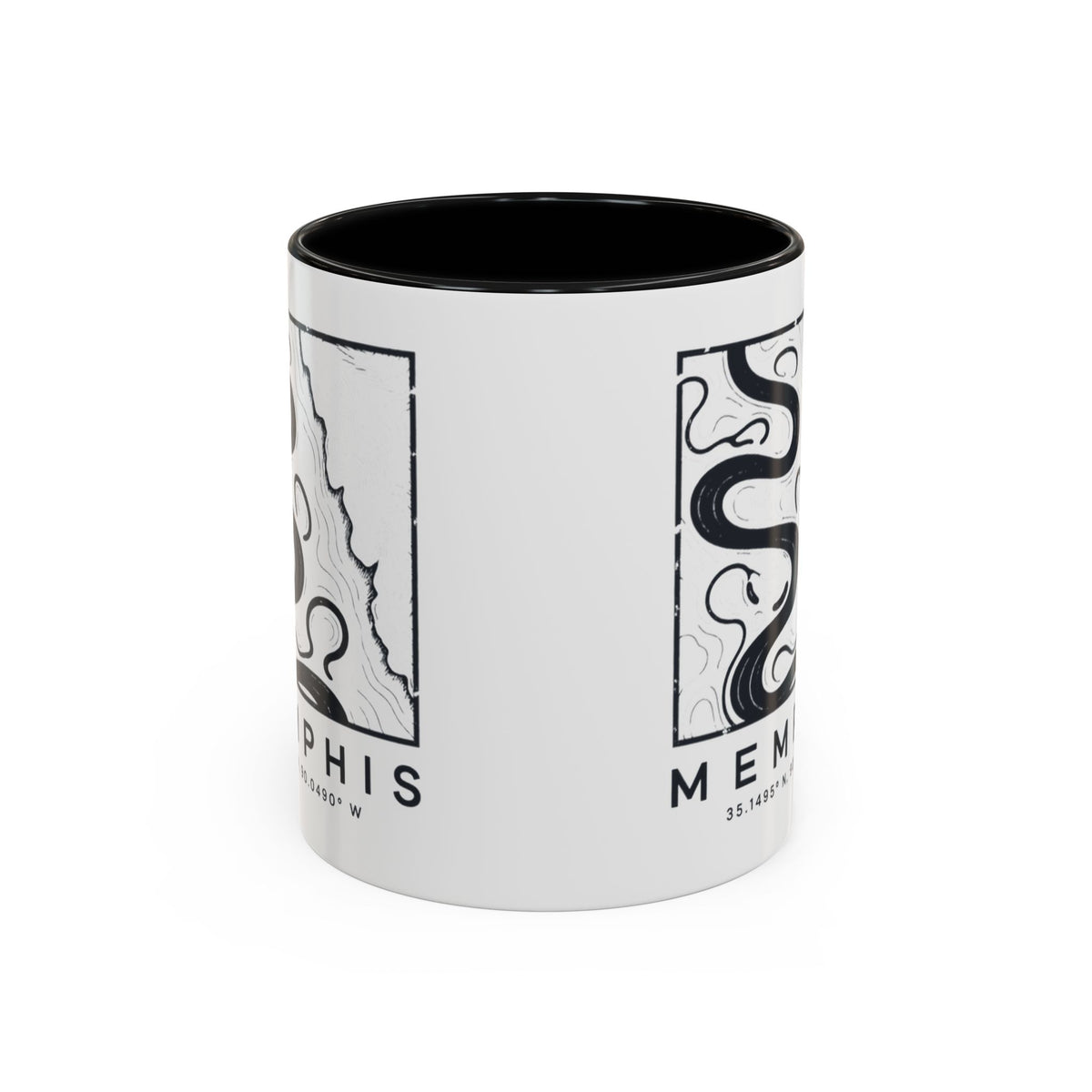 Memphis Topo Map Accent Mug