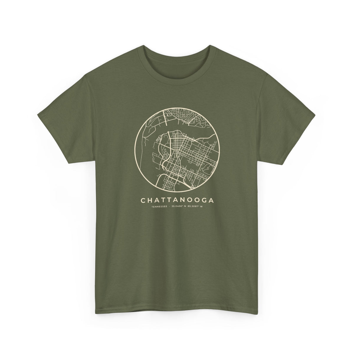 Chattanooga Street Map T-Shirt