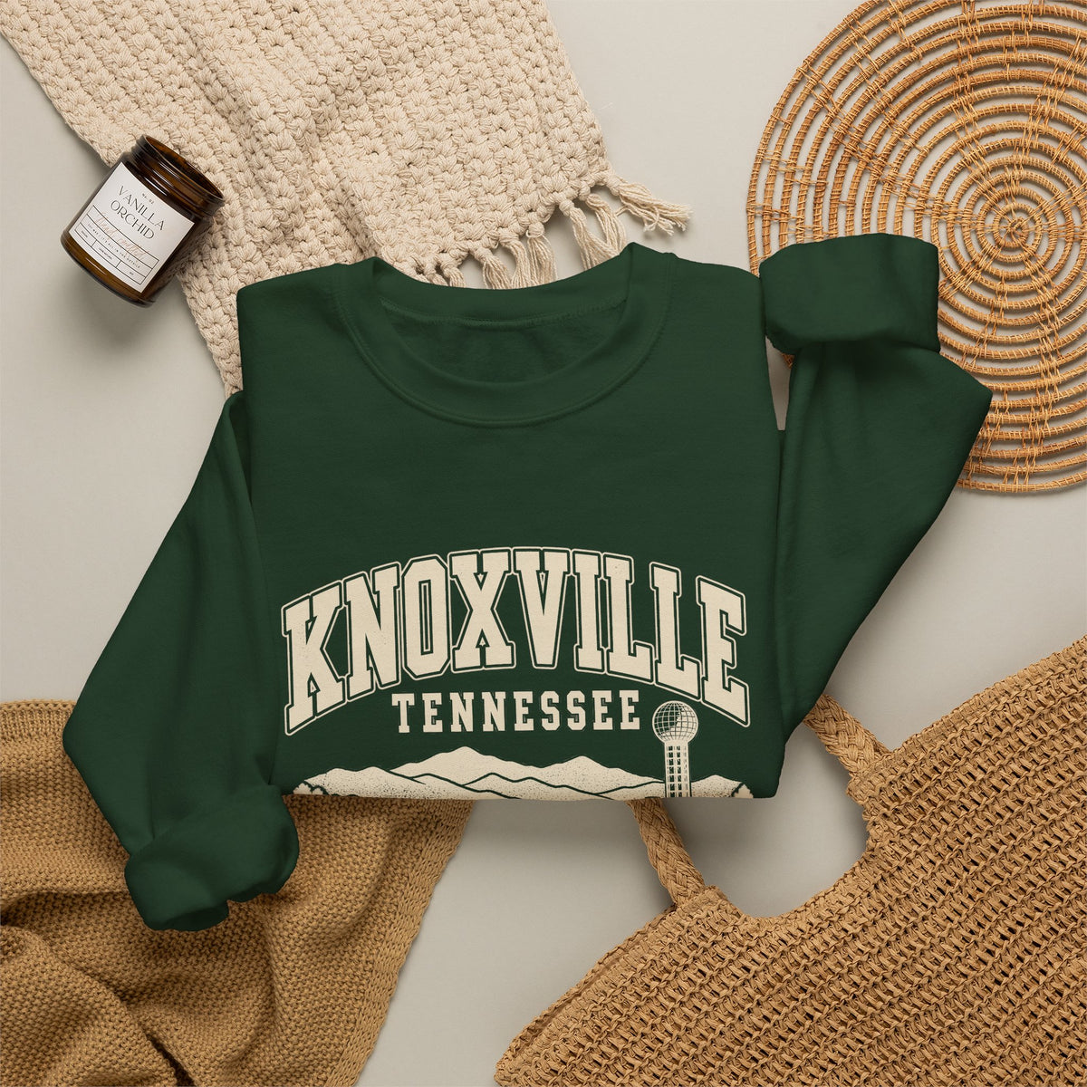 Knoxville Vintage Varsity Crewneck Sweatshirt