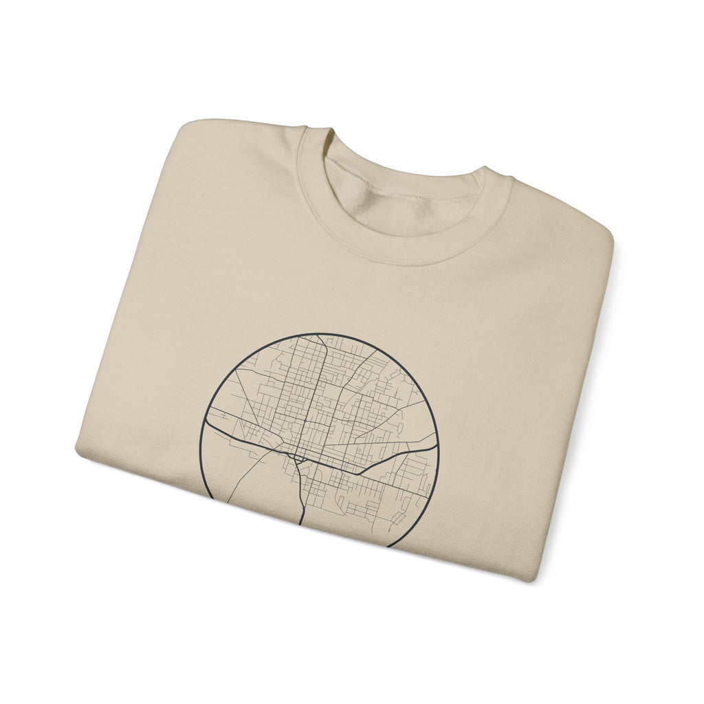 Jackson Street Map Crewneck Sweatshirt