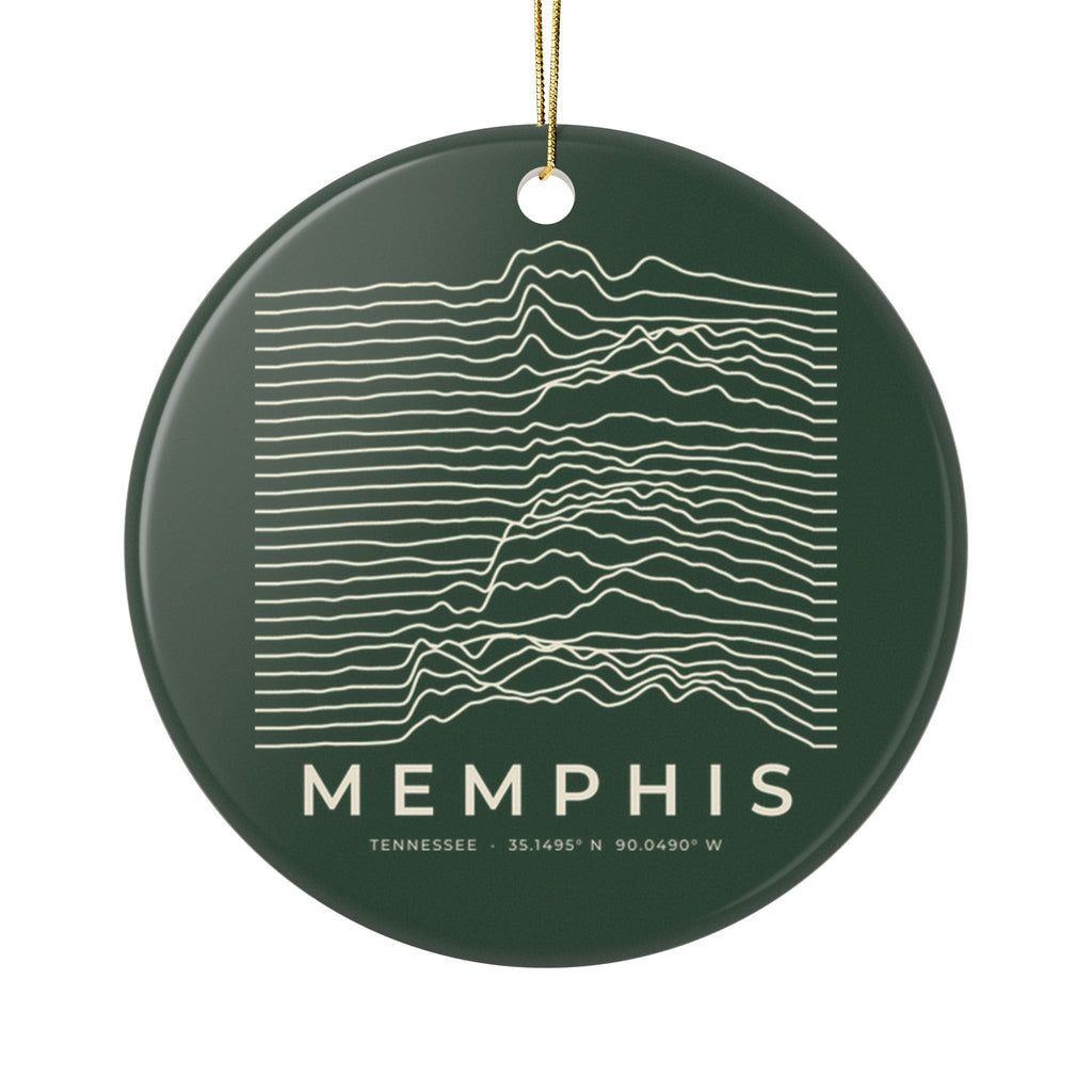 Memphis Ridgeline Ornament (Forest Green)