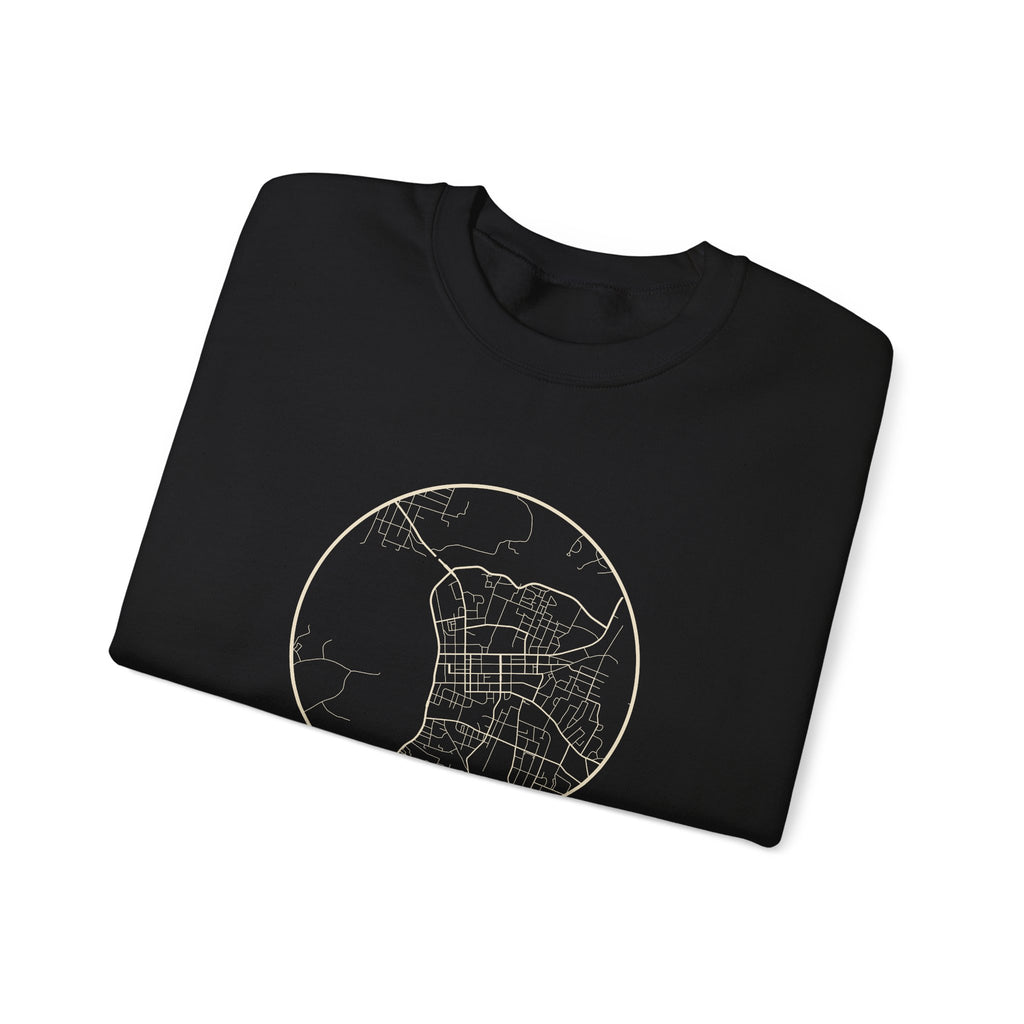 Clarksville Street Map Crewneck Sweatshirt