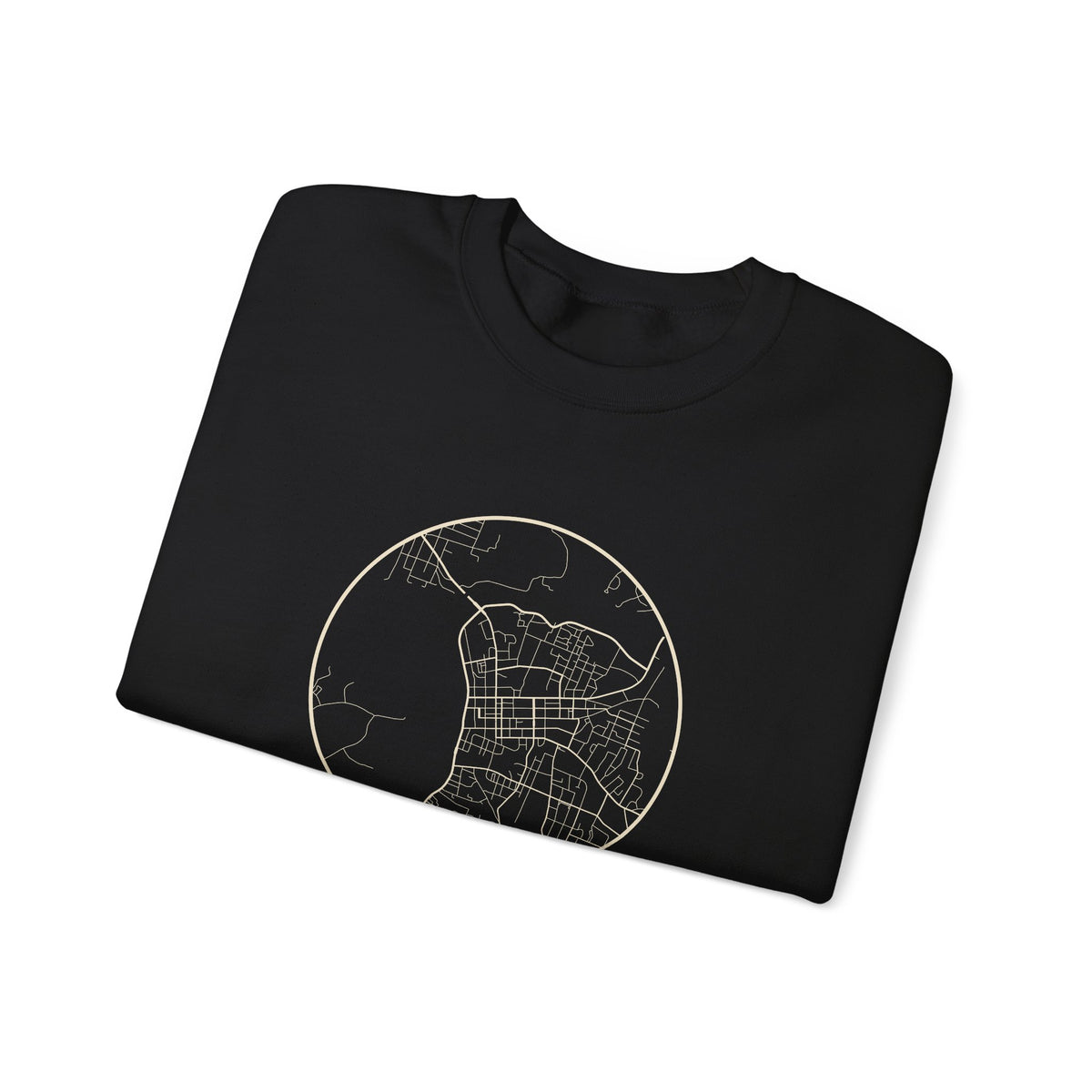 Clarksville Street Map Crewneck Sweatshirt