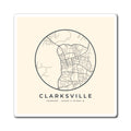 Clarksville Street Map Magnet