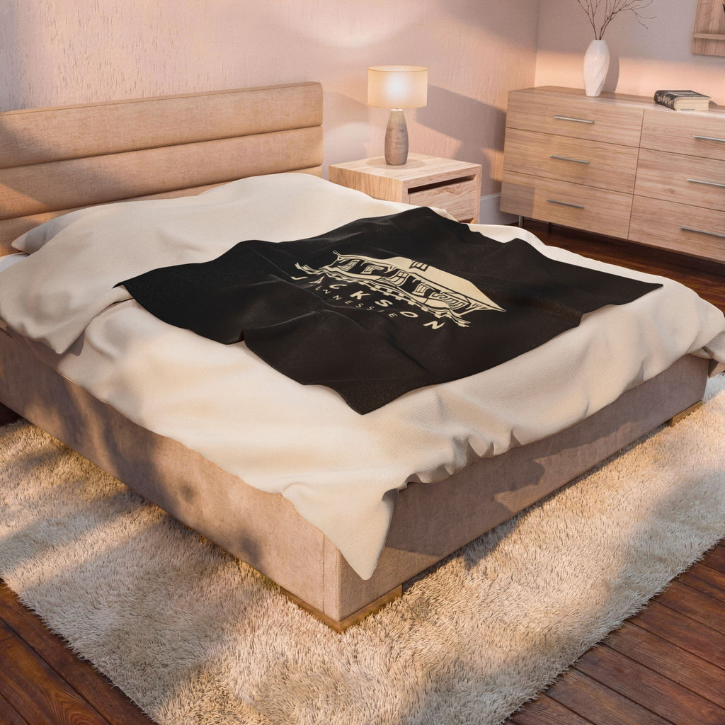 Jackson Train Depot Blanket (Black)