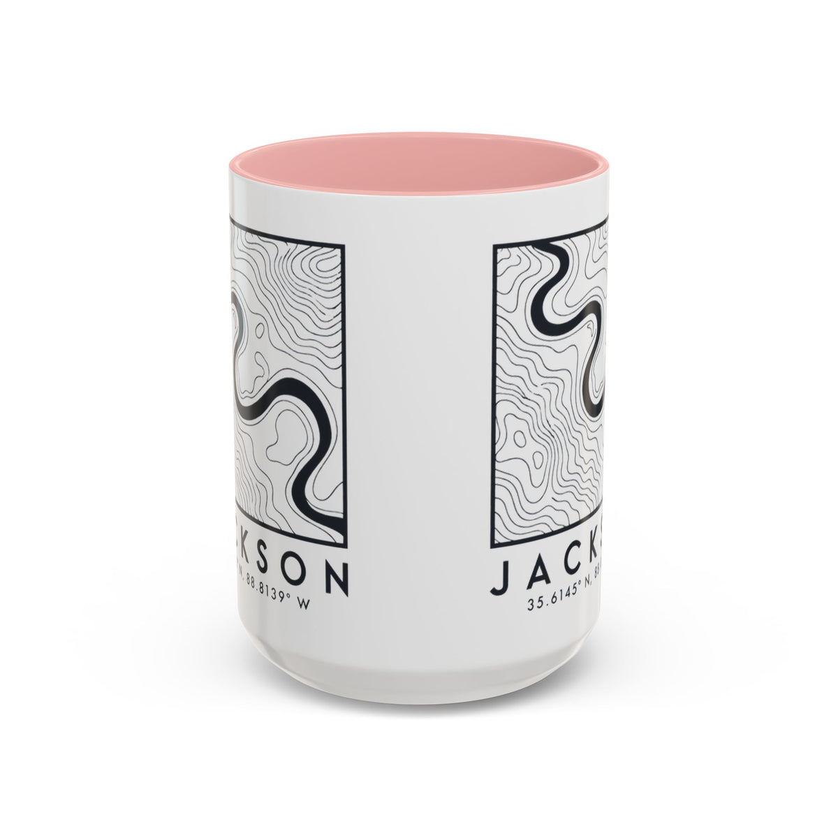 Jackson Topo Map Accent Mug