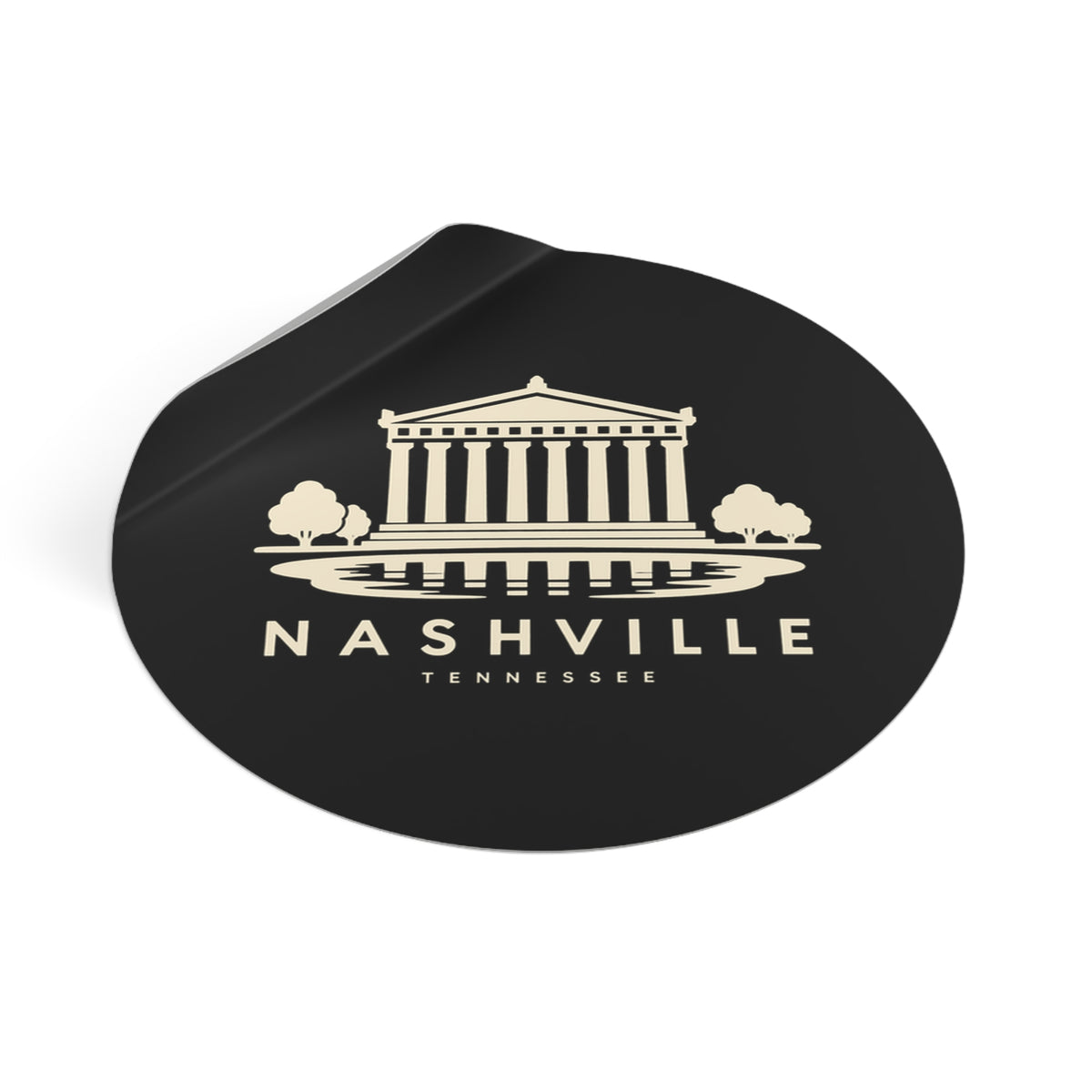 Nashville Parthenon Sticker (Black)