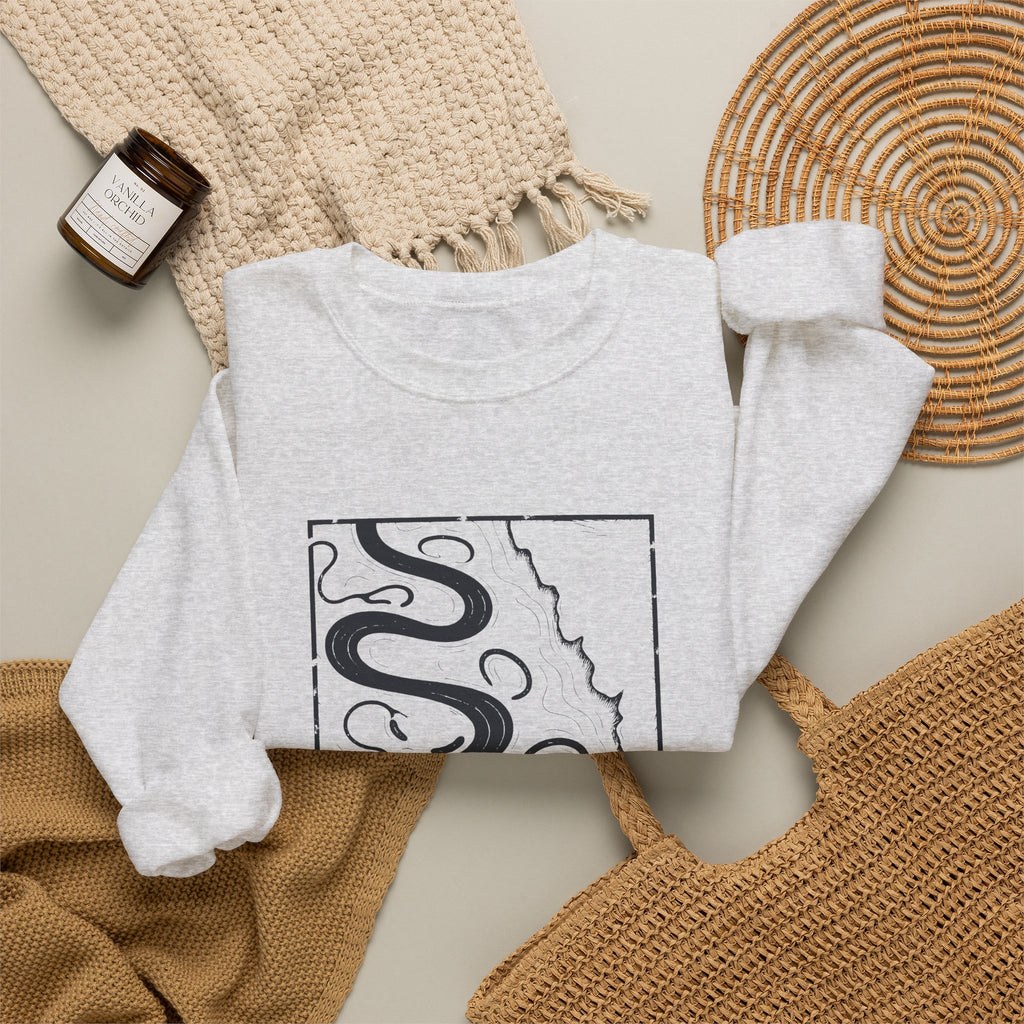 Memphis Topo Map Crewneck Sweatshirt