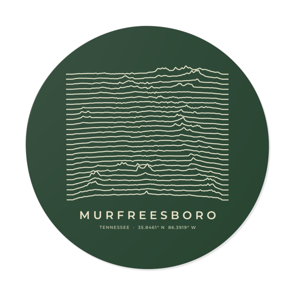 Murfreesboro Ridgeline Sticker (Forest Green)