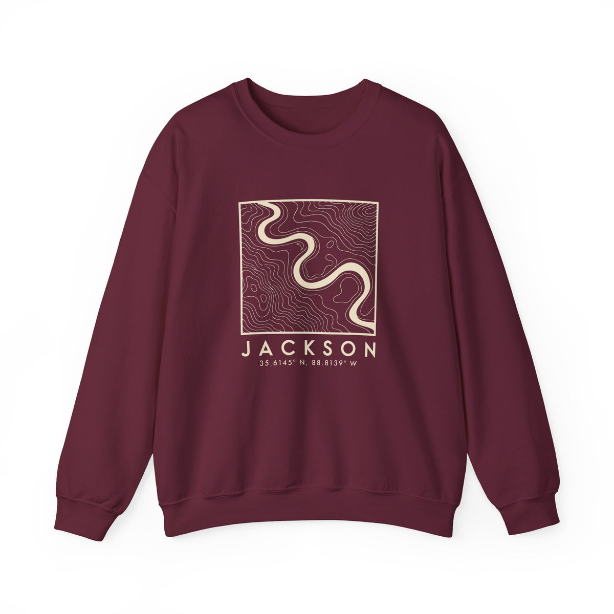 Jackson Topo Map Crewneck Sweatshirt