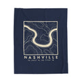 Nashville Topo Map Blanket (Navy)