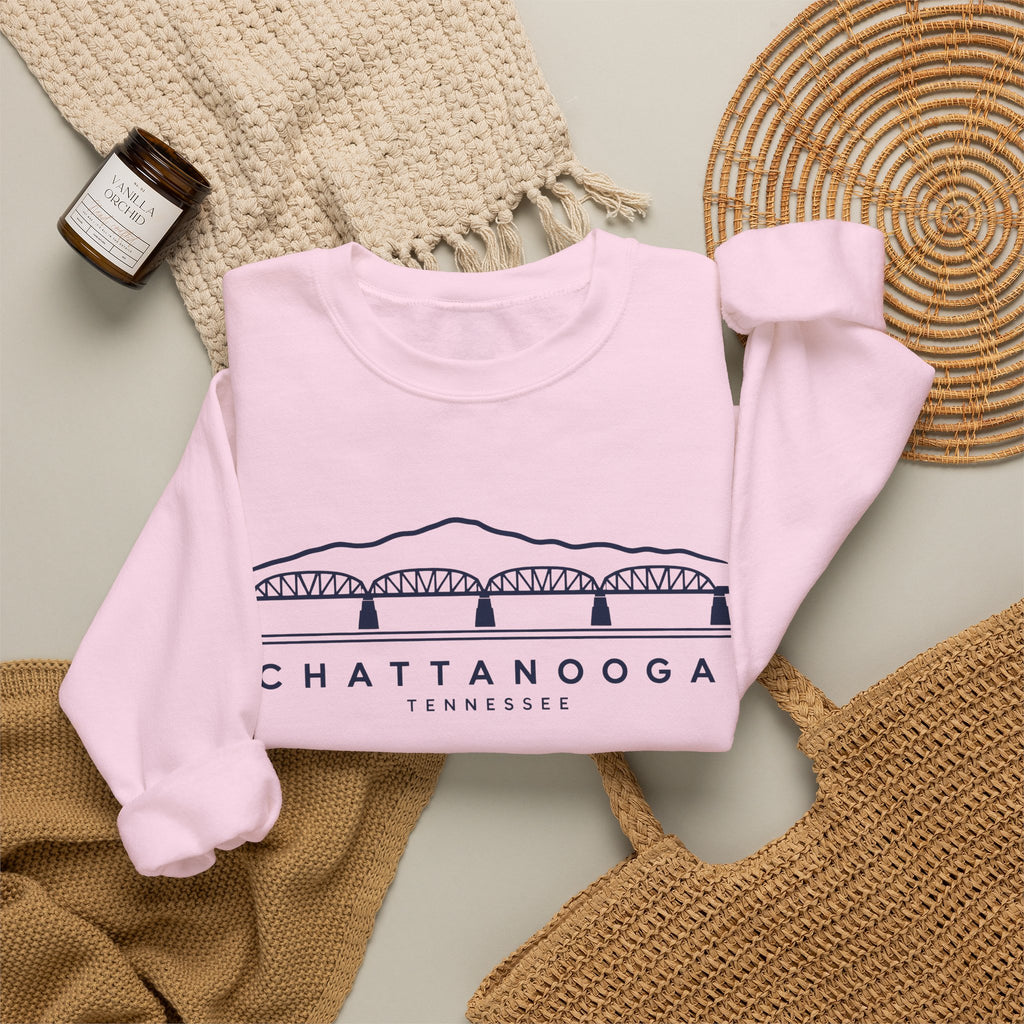 Chattanooga Walnut Street Bridge Crewneck Sweatshirt
