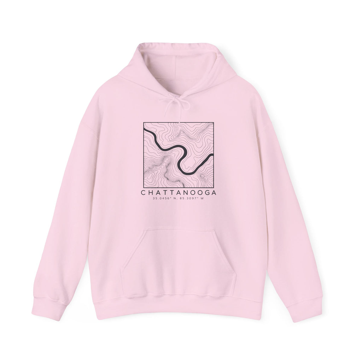Chattanooga Topo Map Hoodie