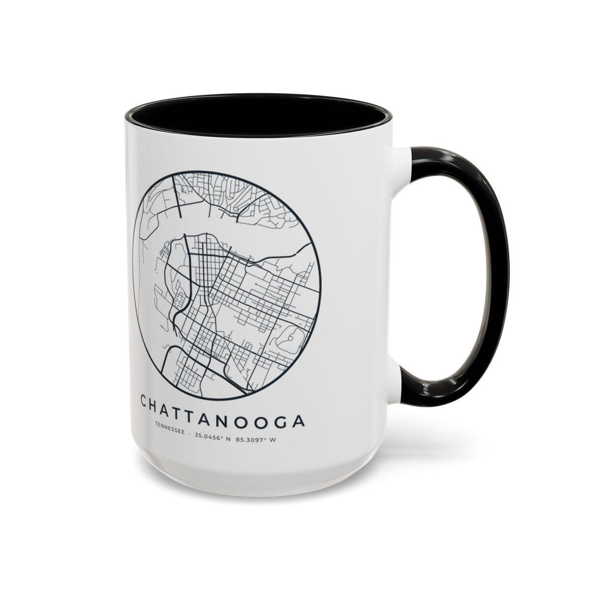 Chattanooga Street Map Accent Mug