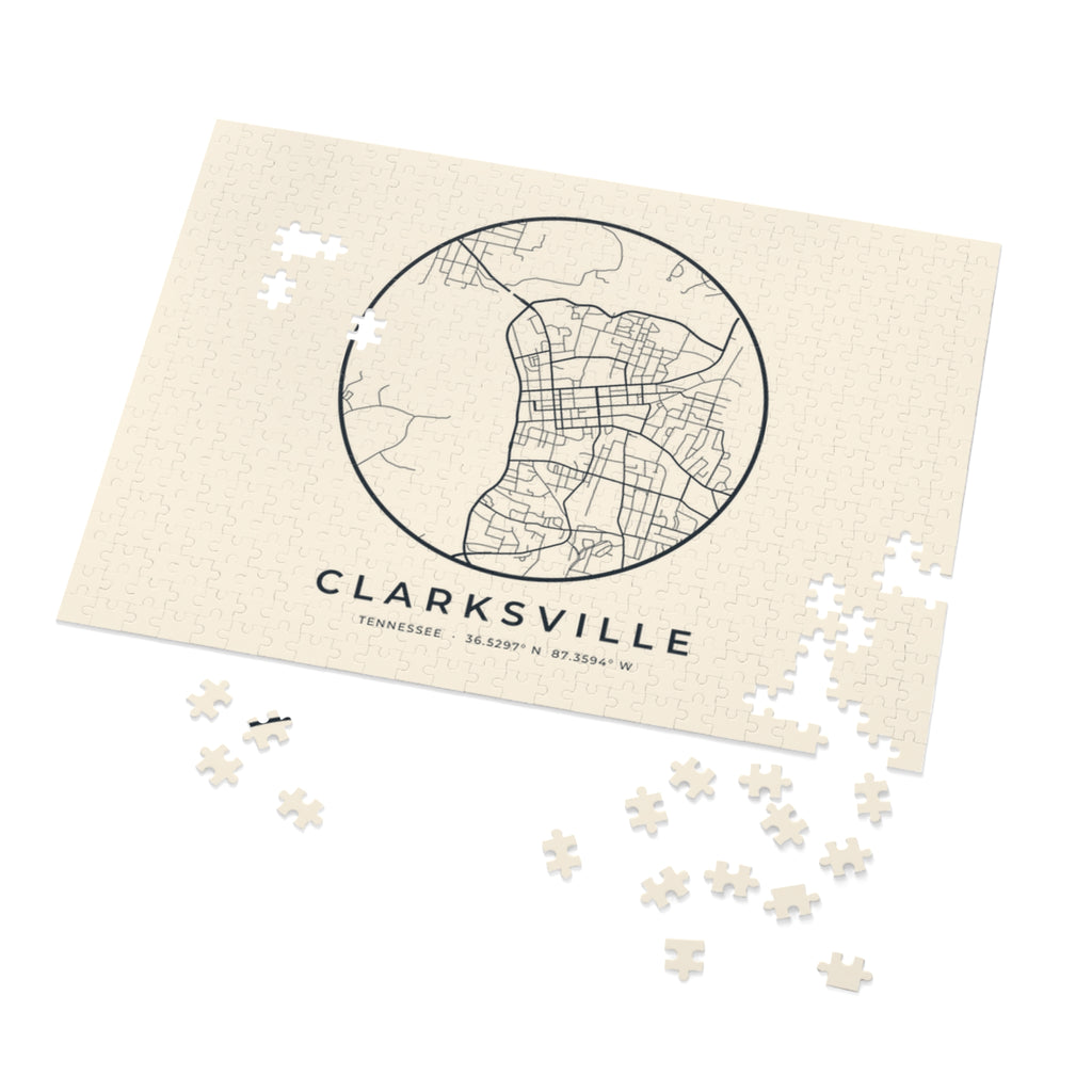 Clarksville Street Map Puzzle